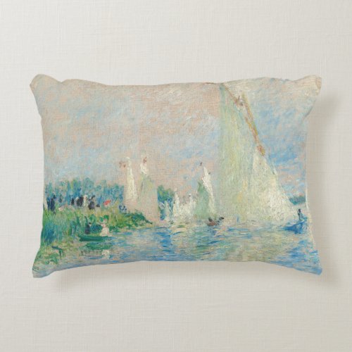 Pierre_Auguste Renoir _ Regatta at Argenteuil Accent Pillow