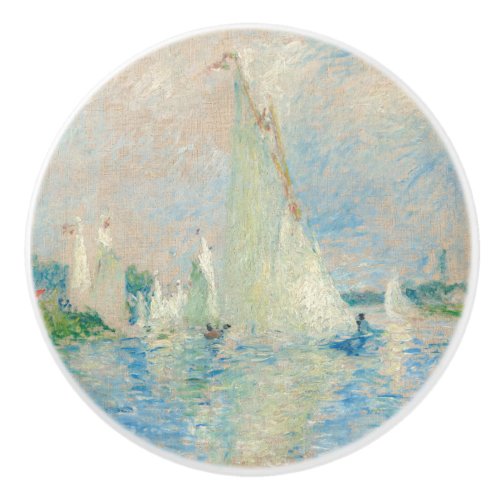 Pierre_Auguste Renoir _ Regatta at Argenteuil Ceramic Knob
