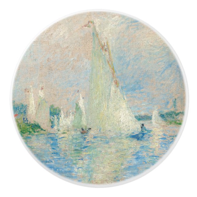 Pierre-Auguste Renoir - Regatta at Argenteuil Ceramic Knob (Front)