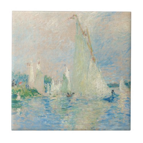Pierre_Auguste Renoir _ Regatta at Argenteuil Ceramic Tile
