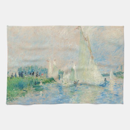 Pierre_Auguste Renoir _ Regatta at Argenteuil Kitchen Towel