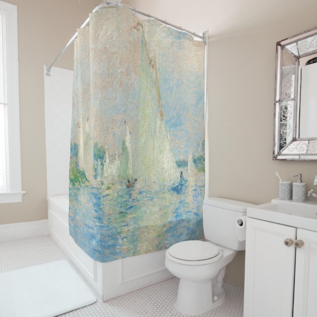 Pierre-Auguste Renoir - Regatta at Argenteuil Shower Curtain (In Situ)