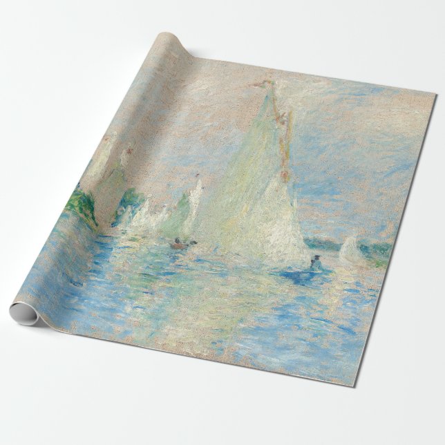 Pierre-Auguste Renoir - Regatta at Argenteuil Wrapping Paper (Unrolled)