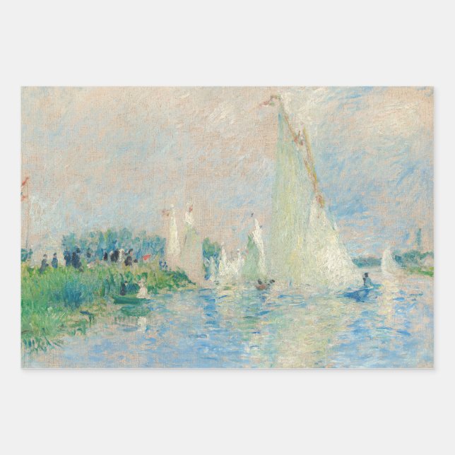 Pierre-Auguste Renoir - Regatta at Argenteuil Wrapping Paper Sheets (Front)