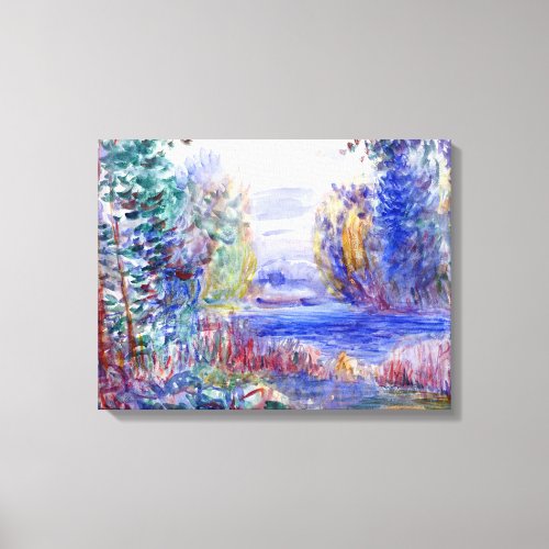 Pierre_Auguste Renoir River Landscape 1890 Canvas Print