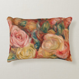Pierre-Auguste Renoir - Roses Accent Pillow