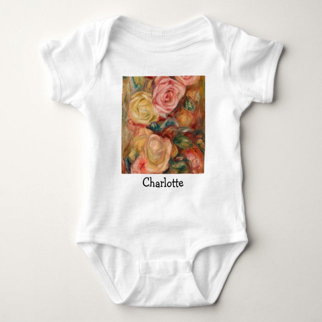 Pierre-Auguste Renoir - Roses Baby Bodysuit (Front)