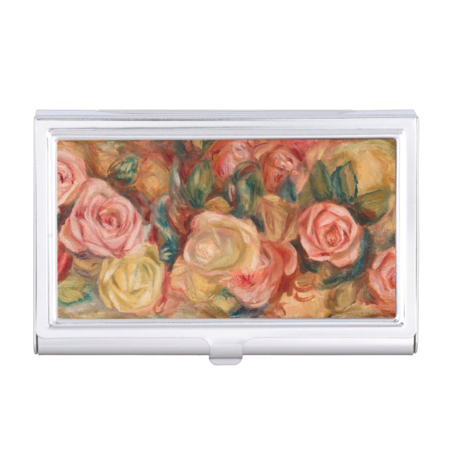 Pierre-Auguste Renoir - Roses Business Card Case (Front)