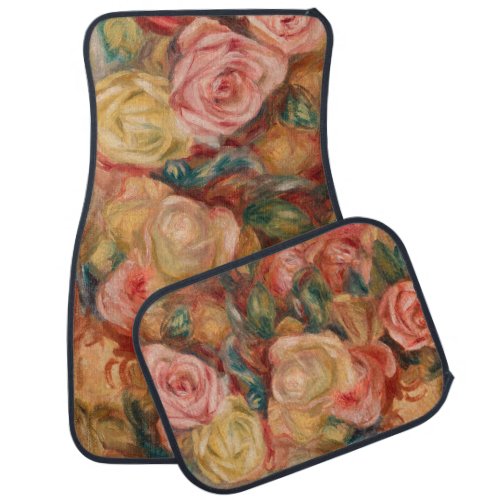 Pierre_Auguste Renoir _ Roses Car Floor Mat