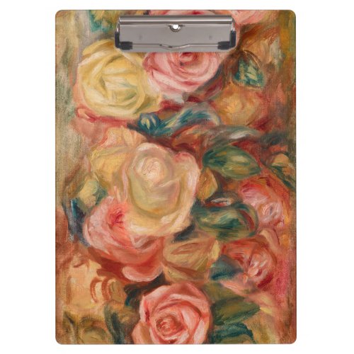 Pierre_Auguste Renoir _ Roses Clipboard