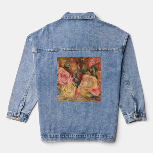 Pierre_Auguste Renoir _ Roses Denim Jacket