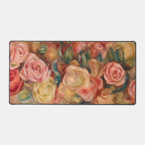 Pierre_Auguste Renoir _ Roses Desk Mat