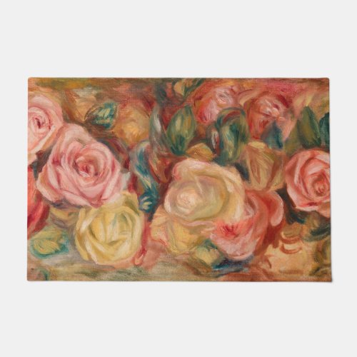Pierre_Auguste Renoir _ Roses Doormat