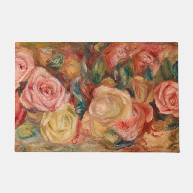 Pierre-Auguste Renoir - Roses Doormat (Front)