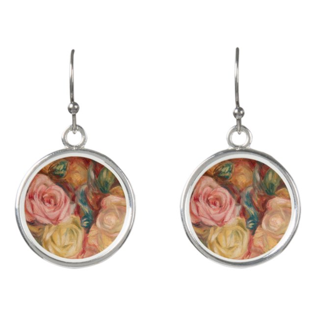 Pierre-Auguste Renoir - Roses Earrings (Front)