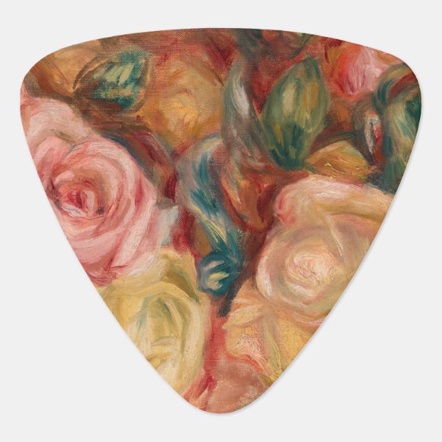 Pierre-Auguste Renoir - Roses Guitar Pick (Front)
