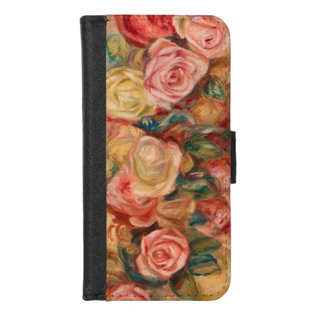 Pierre-Auguste Renoir - Roses iPhone Wallet Case (Front)
