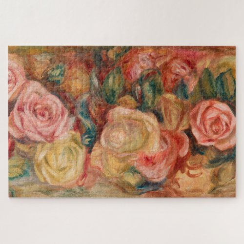 Pierre_Auguste Renoir _ Roses Jigsaw Puzzle