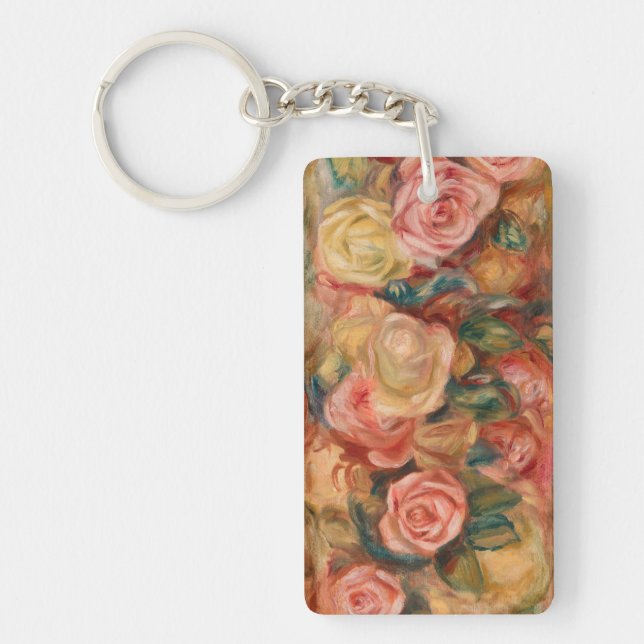 Pierre-Auguste Renoir - Roses Keychain (Front)