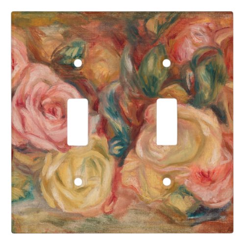 Pierre_Auguste Renoir _ Roses Light Switch Cover