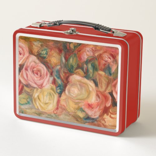 Pierre_Auguste Renoir _ Roses Metal Lunch Box