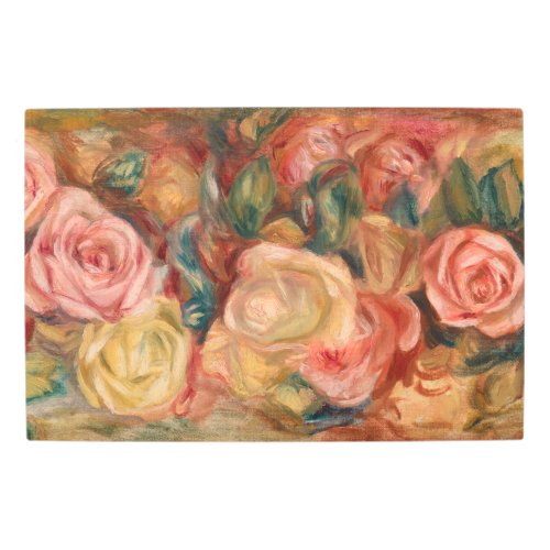 Pierre_Auguste Renoir _ Roses Metal Print