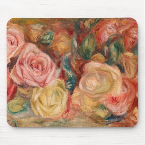 Pierre_Auguste Renoir _ Roses Mouse Pad