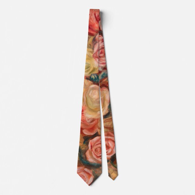Pierre-Auguste Renoir - Roses Neck Tie (Front)