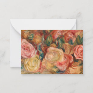 Pierre-Auguste Renoir - Roses Note Card