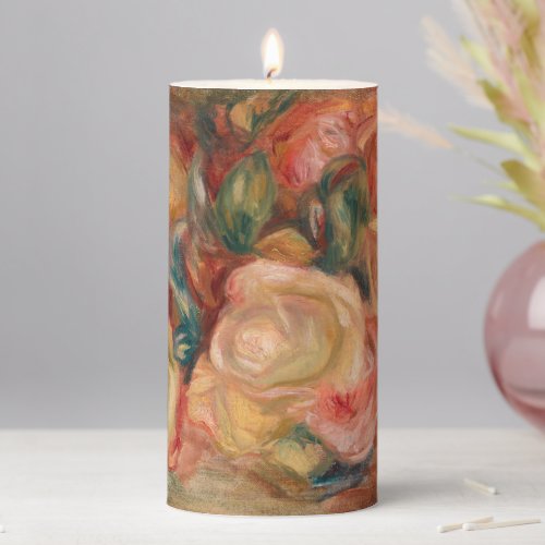 Pierre_Auguste Renoir _ Roses Pillar Candle