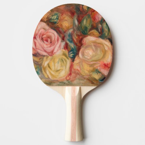 Pierre_Auguste Renoir _ Roses Ping Pong Paddle
