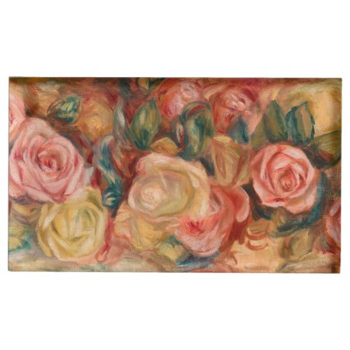 Pierre_Auguste Renoir _ Roses Place Card Holder