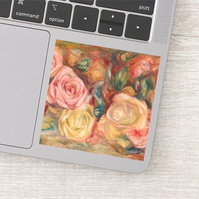 Pierre-Auguste Renoir - Roses Sticker (Detail)