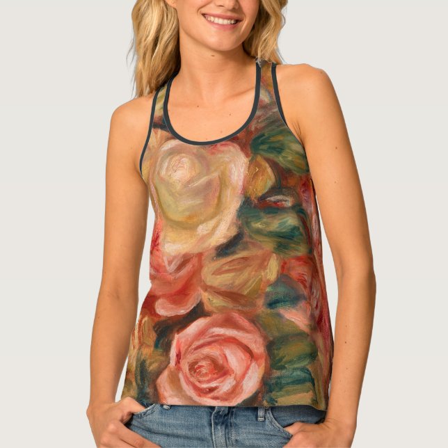 Pierre-Auguste Renoir - Roses Tank Top (Front)