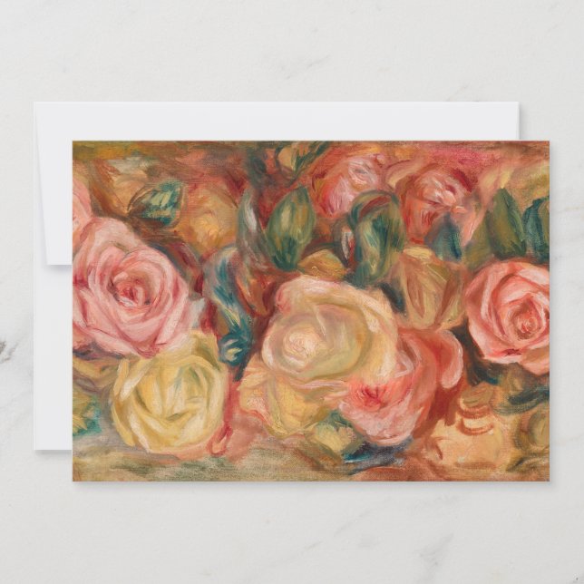 Pierre-Auguste Renoir - Roses Thank You Card (Front)