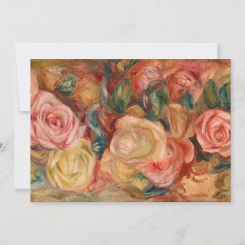 Pierre_Auguste Renoir _ Roses Thank You Card