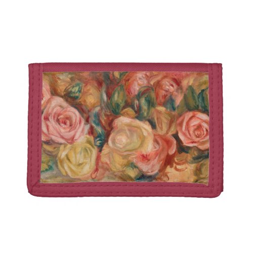 Pierre_Auguste Renoir _ Roses Trifold Wallet