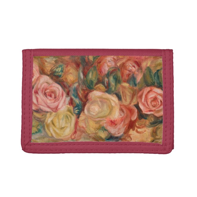Pierre-Auguste Renoir - Roses Trifold Wallet (Front)
