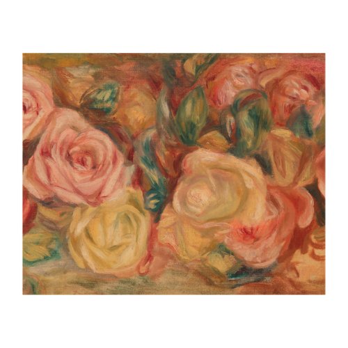 Pierre_Auguste Renoir _ Roses Wood Wall Art
