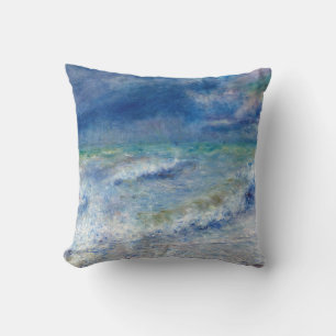 Pierre-Auguste Renoir - Seascape Throw Pillow
