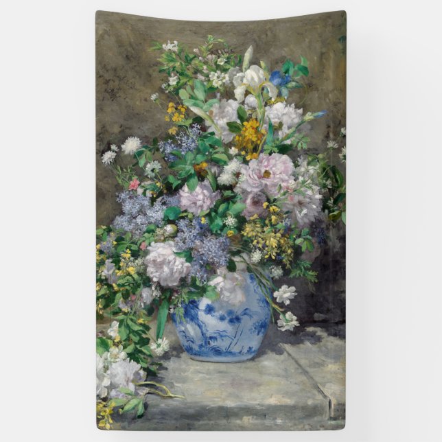 Pierre-Auguste Renoir - Spring Bouquet Banner (Vertical)