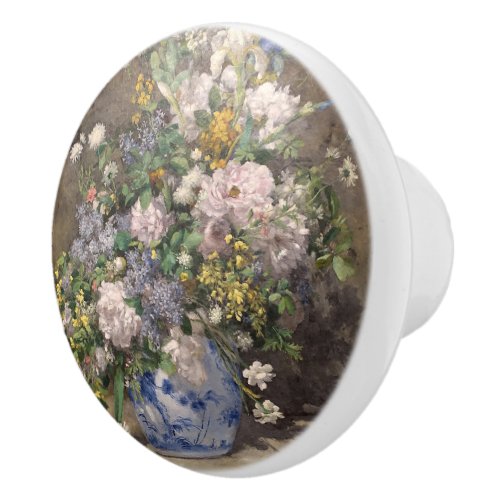 Pierre_Auguste Renoir Spring Bouquet     Ceramic Knob