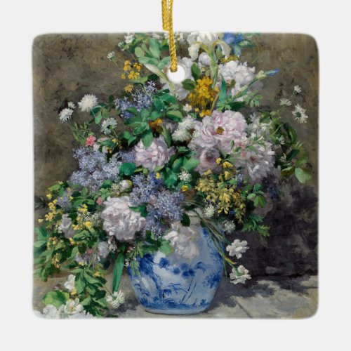 Pierre_Auguste Renoir _ Spring Bouquet Ceramic Ornament