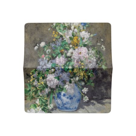 Pierre-auguste Renoir - Spring Bouquet Checkbook Cover