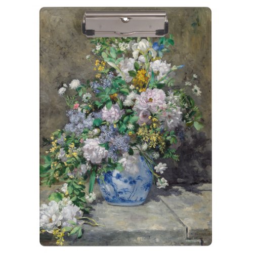 Pierre_Auguste Renoir _ Spring Bouquet Clipboard