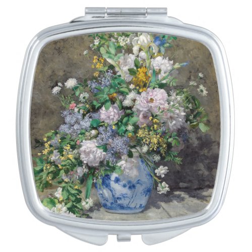 Pierre_Auguste Renoir _ Spring Bouquet Compact Mirror