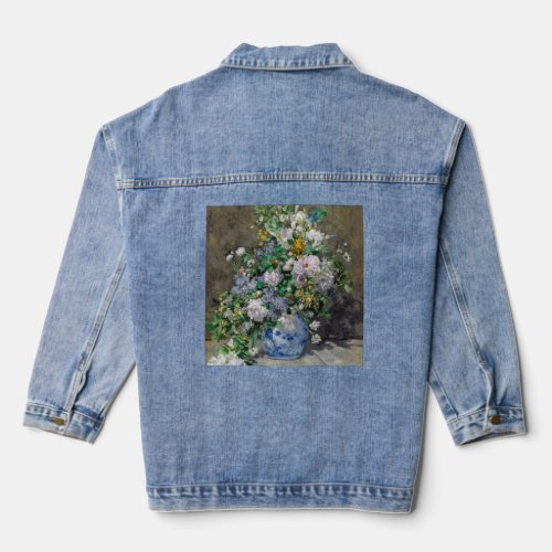Pierre_Auguste Renoir _ Spring Bouquet Denim Jacket