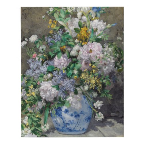 Pierre_Auguste Renoir _ Spring Bouquet Faux Canvas Print