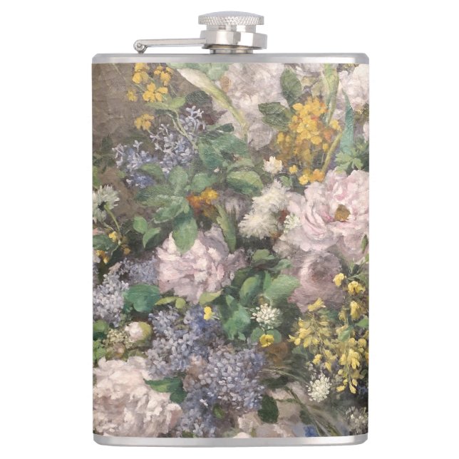 Pierre-Auguste Renoir Spring Bouquet     Flask (Front)