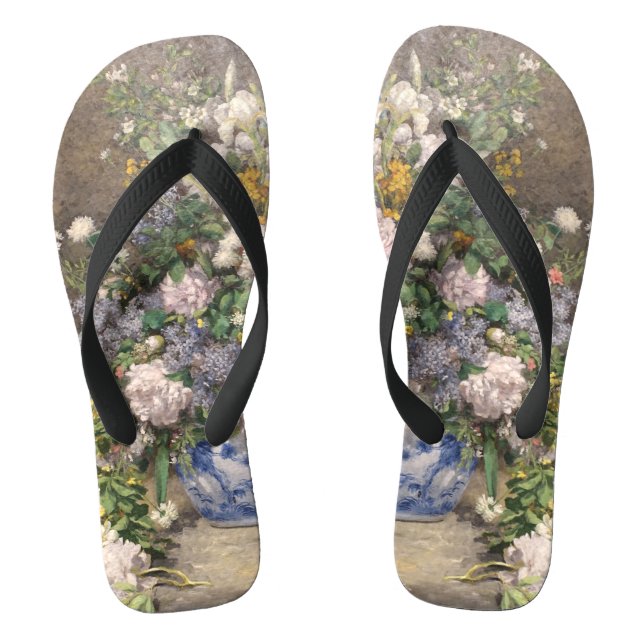 Pierre-Auguste Renoir Spring Bouquet     Flip Flops (Footbed)